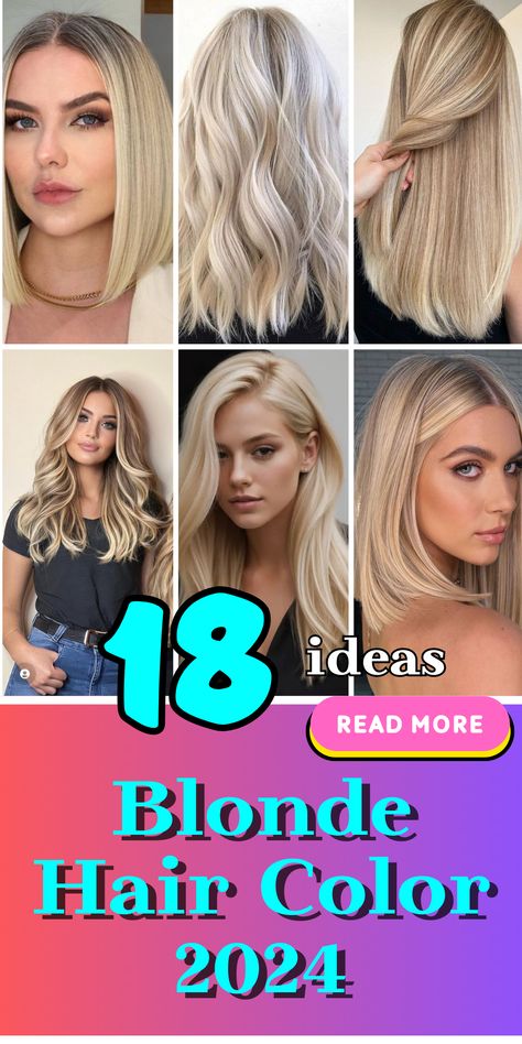 Discover the Top Blonde Hair Colors of 2024 - Trendy and Chic Styles Blonde 2024 Trends, 2024 Hair Color Trends, Winter Blondes, 2024 Blonde Hair Trends, Top Blonde Hair, Blonde Colors, Two Ponytail Hairstyles, Cool Blonde Hair Colour, Blonde Hair Colors