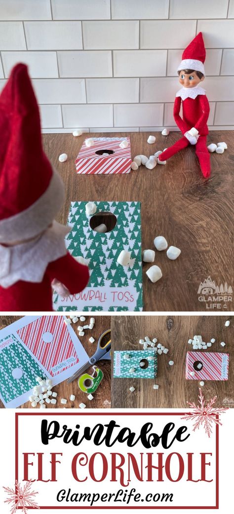 Elf Twister Free Printable, Elf Jenga, Elf Cornhole, Elf On The Shelf Grinch Ideas, Elf Things, Elf On Shelf Printables, Elf 2023, Buddy Elf, Elf Printables