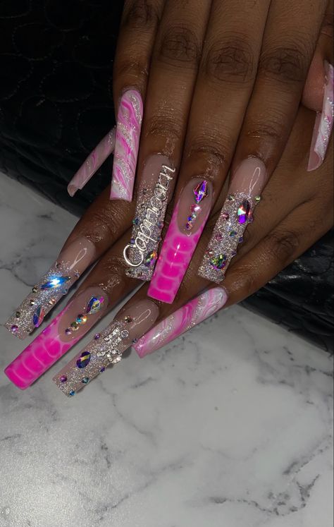 Freestyle Gel X Birthday Nails For Capricorn, Pink Capricorn Nails, Birthday Nail Set Ideas Capricorn, Capricorn Birthday Nails Acrylic, Nails Capricorn, Capricorn Nails Acrylic, Birthday Nails Capricorn, Capricorn Birthday Nails, Capricorn Nails Designs