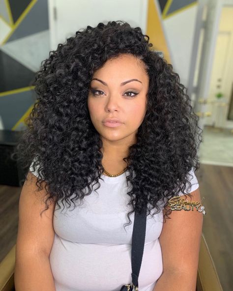 Kima Ripple Deep Crochet Hairstyles, Deep Twist Crochet Braids Hairstyles, Deep Twist Crochet Braids, Freetress Deep Twist, Crochet Hair Styles Freetress, Box Braid Hair, Hair Romance, Beautiful Black Hair, Box Braid