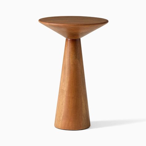 Buy Meyer Wooden Drink Tables 18" from West Elm | Spacejoy Drink Tables, Minimalist Side Table, Bathroom Solutions, Furniture Trends, Color Cafe, Furniture Side Tables, Drink Table, Modern Side Table, Outdoor Dining Furniture