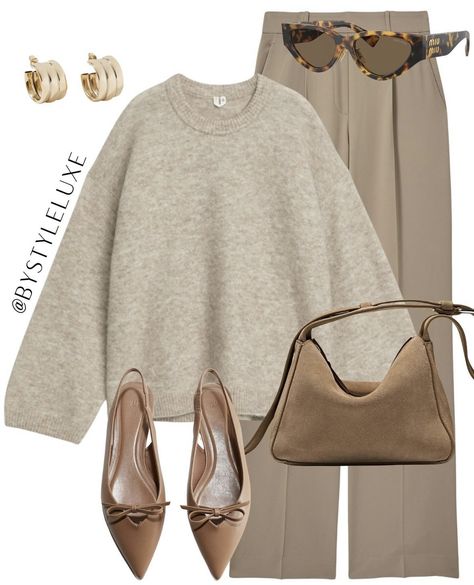 Beige Hose, Smart Casual Work Outfit, Walking Outfits, Stylish Work Attire, Autumn Outfits, Tone On Tone, Wardrobe Style, 가을 패션, Outfit Inspo Fall