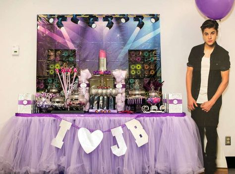 Justin Bieber & Lipgloss Party Birthday Party Ideas | Photo 1 of 11 Birthday Justin Bieber, Rock Star Birthday Party Ideas, Justin Bieber Cake, Star Birthday Party Ideas, Justin Bieber Party, Justin Bieber Birthday, Rock Star Birthday, Rockstar Birthday Party, Justin Bieber Posters