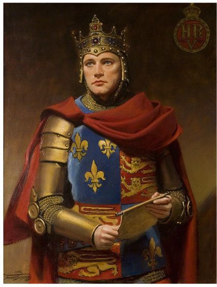 Richard Burton as Henry V by Frank Owen Salisbury (1874-1962) King Henry V, Pointed Nose, Henry V, Richard Burton, King William, Clean Shaven, Shakespeare Plays, Common People, King Henry