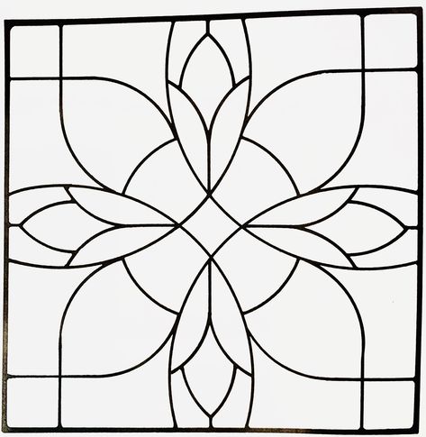 Free Stain Glass Patterns Printables Templates, Stained Glass Square Patterns, Stained Glass Suncatchers Pattern, Square Stained Glass Patterns, Simple Stained Glass Patterns Free Printable Templates, Stained Glass Mosaic Patterns, Diy Stained Glass Window, Glass Painting Patterns, Stained Glass Quilt