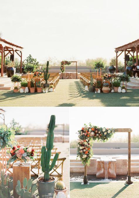 Spring Arizona Wedding, Four Seasons Scottsdale Wedding, Cactus Theme Wedding, Arizona Backyard Wedding, Arizona Themed Wedding, Colorful Desert Wedding, Southwest Wedding Decor, Cactus Wedding Decor, Desert Wedding Theme