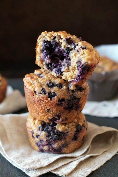 Blueberry Oat Greek Yogurt Muffins | running with spoons Yoghurt Muffins, Blueberry Oat Muffins, Greek Yogurt Muffins, Yogurt Muffins, Moist Muffins, Blueberry Oat, Oat Muffins, Dessert Aux Fruits, Cheese Pairings