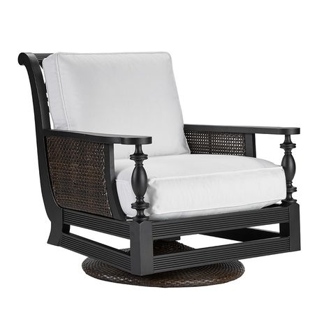 LANE VENTURE Hemingway Islands Swivel Rocker Lounge Chair Morris Chair, Patio Lounge Chairs, Black Truffle, Chair Storage, Patio Lounge, Iron Furniture, Chair Types, Soft Seating, Furniture Care