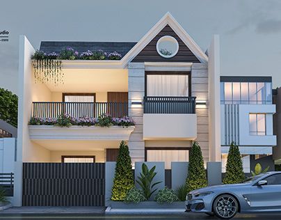 Hut Elevation Design, Lcd Design, Indian House Design, Building Front Designs, Bedroom Pop Design, Indian House, Small House Elevation, Building Front, Small House Elevation Design