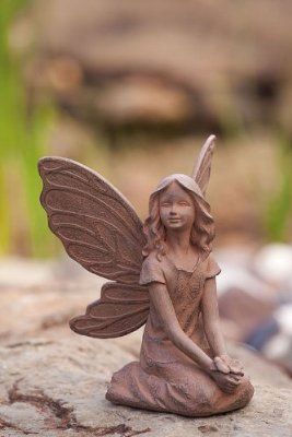 Earth Fairies, Zoom Wallpaper, Garden Statuary, Earth Fairy, Garden Fairies Figurines, Garden Figures, Fairy Statues, Fairy Crafts, Garden Pottery