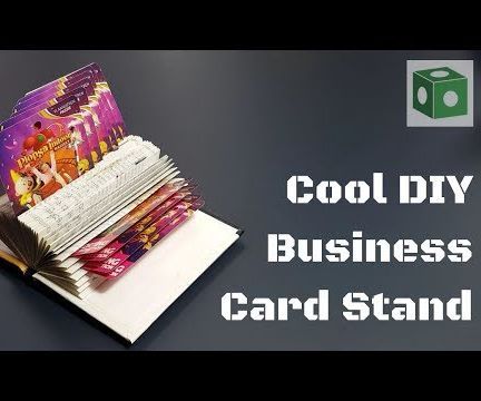 CooL DIY Business Card Stand : 5 Steps (with Pictures) - Instructables Card Stand Diy, Diy Business Card Holder, Business Card Holder Display, Card Holder Display, Wall Decor Amazon, Business Card Displays, Business Card Stand, Unique Business Card, Card Stand