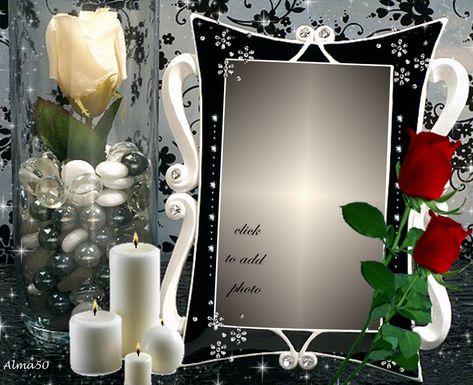 Romantic Memories # 2 Alma50 photo Albums Heaven Pictures, Romantic Frame, Foto Frame, Memory Frame, Happy Birthday Wishes Images, Album Frames, Heaven Art, Creative Flower Arrangements, Birthday Wishes And Images