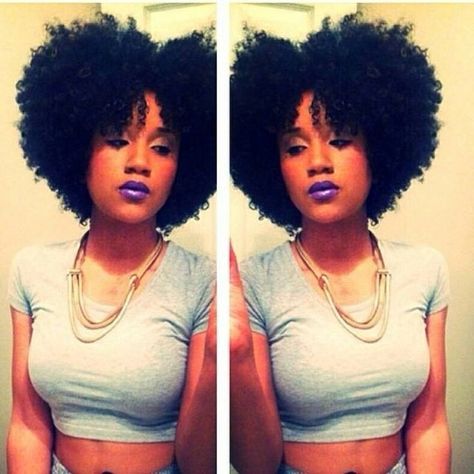 Can't wait to rock my hair like this. Still in the transitioning phase. Grow hair Grow!! Hair Pics, Kid Hairstyles, The Maxx, Afro Natural, Big Hair Dont Care, Hairstyles Natural, Purple Lipstick, Hair Regimen, Beautiful Natural Hair