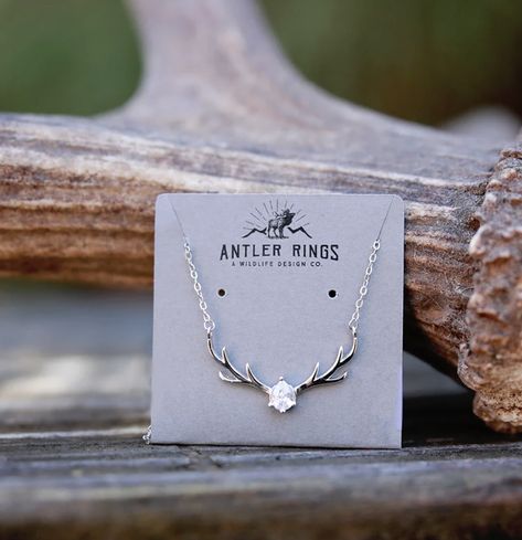 Antler Rings, Deer Antler Necklace, Western Fashion Jewelry, Rodeo Jewelry, Stag Design, Antler Design, Antler Pendant, The Stag, Cowgirl Accessories