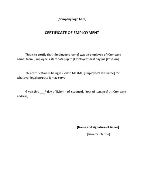 Certificate Of Employment, Employment Letter Sample, Certificate Format, Free Certificate Templates, Office Templates, Certificate Design Template, Awards Certificates Template, Printable Certificates, Ecommerce Template