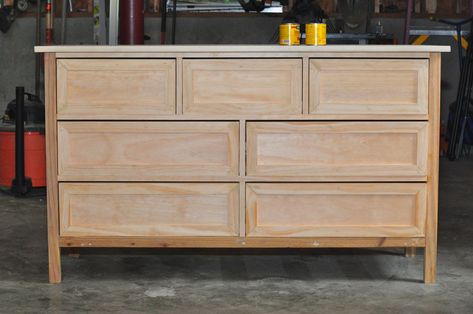 Here's my almost finished Kendal Extra Wide Dresser Diy Dresser Build, Farmhouse Furniture Plans, Diy Dresser Plans, Dresser Plans, Dresser Diy, Extra Wide Dresser, Pottery Barn Style, Farmhouse Dresser, Wide Dresser