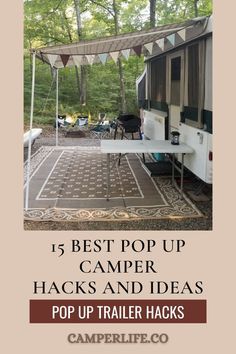 Camping is an enjoyable and bonding experience. However, we’ve compiled 15 pop-up camper hacks that will make any trip a success for you and the whole family. Among them you’ll find tips for organizing your space, staying safe at the campsite, pop up trailer hacks, etc. Please, visit our website to learn more! Camping Storage Pop Up, Pop Up Camping Checklist, Pop Up Camper Outdoor Shower Ideas, How To Pack A Pop Up Camper, Pop Up Camper Camping, Pop Up Camper Essentials List, Popup Camper Bathroom Ideas, Coleman Santa Fe Pop Up Remodel, Pop Up Trailer Organization