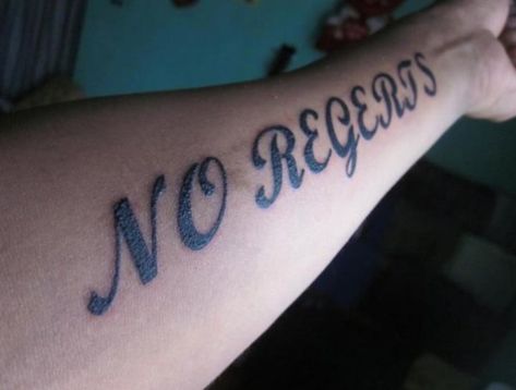 Really? Not Even A Single One? Misspelled Tattoos, Natural Tattoo Removal, Wörter Tattoos, Horrible Tattoos, Tattoo Removal Cost, No Regrets Tattoo, Tattoo Diy, Tattoo Henna, Omerta Tattoo