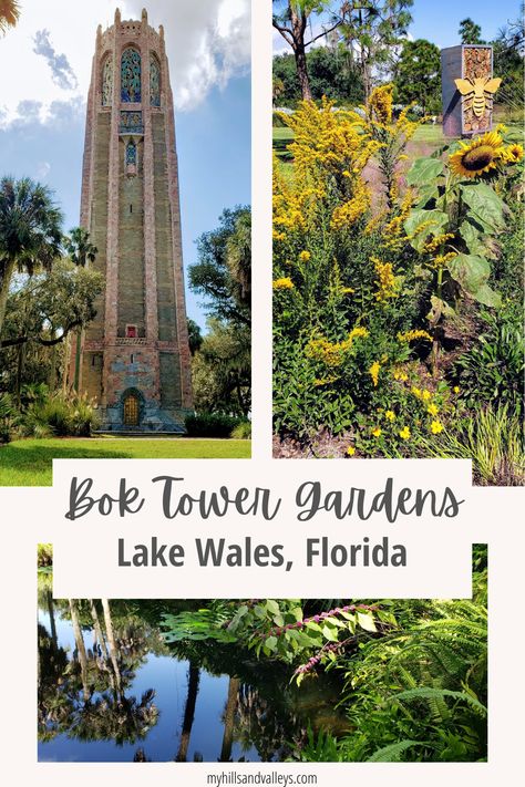 A day well spent at Bok Tower Gardens in Lake Wales, Florida. Plan your visit now! #myhillsandvalleys #boktowergardens #floridaliving #floridatravel #familytravel Lake Wales Florida, Florida Trail, Florida Sunshine, Florida Adventures, Tower Garden, Moving To Florida, Florida Living, Visit Florida, Family Travel Destinations