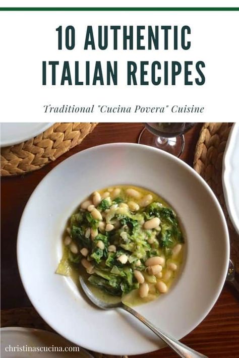 This is the food my Nonna used to make. Continue the authentic Italian tradition by making these healthy, delicious and nutritious meals for your family, too. #cucinapovera #italianfood #authenticitalian #italianrecipes Peasant Food, Recipes Authentic, Italian Vegetables, Italian Foods, Italian Recipes Traditional, Italian Soup, Sicilian Recipes, Pea Recipes, Small Pasta