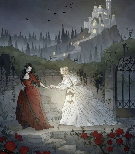 Fiction Aesthetic, Carmilla And Laura, Gothic Literature, Victorian Vampire, Vampire Pictures, Lesbian Art, Vampire Art, Fairytale Art, Romantic Art