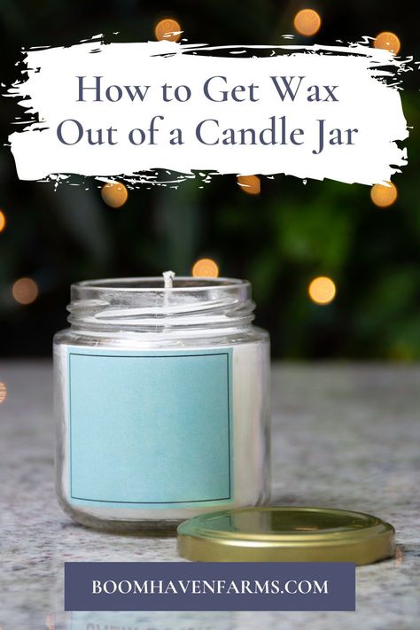 Are you looking for simple tips on how to get wax out of a candle jar? These easy tricks will teach you not only how to remove wax from a candle jar but also how to clean candle jars properly so that they can be repurposed. How To Clean A Candle Jar Out, How To Get Wax Out Of Candle Jars, How To Clean Candle Wax Out Of Jar, Wax Out Of Candle Jar, Clean Candle Jars, How To Remove Candle Wax From Glass Jars, Get Wax Out Of Candle Jar, Leftover Candle Wax, Leftover Candle