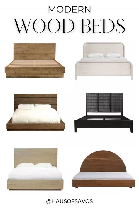 Step into a realm of timeless elegance with our guide to the best wood king size bed frames. Crafted for those who appreciate the warmth and durability of natural materials, these bed frames combine aesthetic appeal with the robustness needed for a restful night's sleep. Explore our top picks for king size bed frames that make a statement in any bedroom, each with a unique headboard design that adds a touch of sophistication to your home decor. Wood King Size Bed, King Size Bed Frames, Inviting Home Decor, Frames Bedroom, Modern Wood Bed, Best Room Decor, Unique Headboards, Dresser Nightstand, Decor Ideas For Bedroom