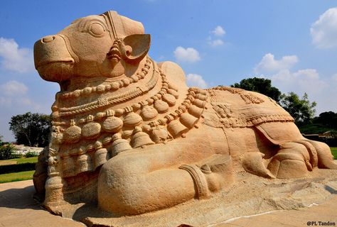 Nandi Bull, Lepakshi Ancient Indian Art, Ancient Pyramids, Colonial Art, India Architecture, Indian Sculpture, Temple Architecture, Indian Architecture, Ancient India, Andhra Pradesh