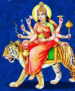 The fourth day is also known as Chaturthi. She is the “Creative Energy of the Universe”. Hence, she is associated with taking care or looking after the vegetation on earth. Navratri 7th Day, Navratri 4th Day, Kalratri Devi, Goddess Kushmanda, Maa Kushmanda, Chaitra Navratri, Durga Ji, Cosmic Egg, Navratri Festival