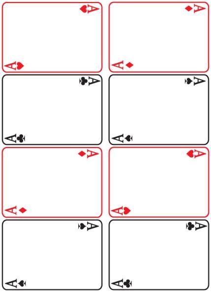 Blank Playing Card Template (3) - TEMPLATES EXAMPLE | TEMPLATES EXAMPLE Playing Cards Template, Blank Playing Cards, Printable Playing Cards, Flash Card Template, Cards Playing, Santa Letter Template, Playing Card Box, Blank Business Cards, Card Templates Printable