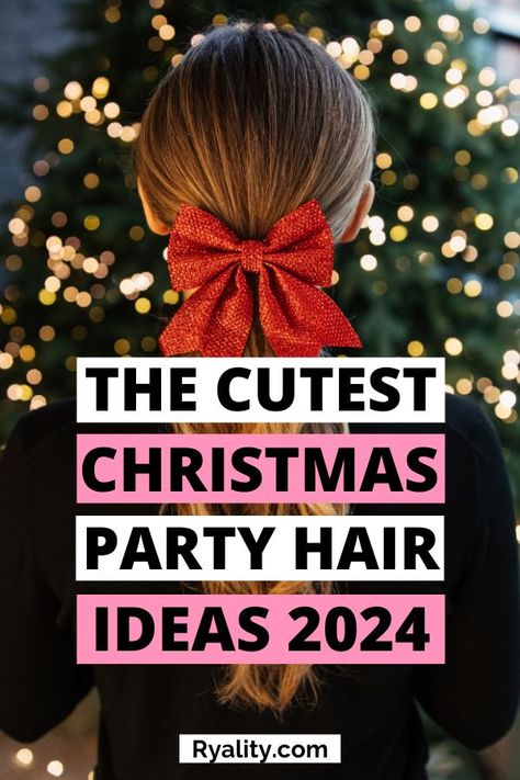 Love these cute hairstyles for christmas Cute Hairstyles For College, Hairstyles For University, Cute Hairstyles For Christmas, Holiday Hairstyles For Medium Hair, College Hairstyles Easy, Hairstyles For College Students, Christmas Nails Christmas Tree, Hairstyles For College, Dinner Hairstyles