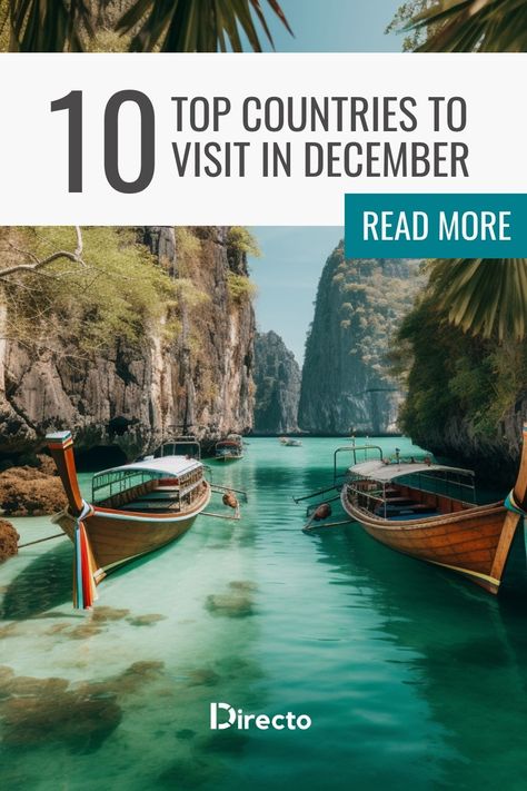 Which is the best country to visit this December? More information on the link⬆️ Top countries to visit in december | December travel destinations | Places to go in December | Where to travel in December | December vacation spots | Best places for December holidays | December tourism hotspots | Recommended December trips Best Countries To Visit In December, December Vacation Ideas, Where To Travel In December, Best Country To Visit, December Travel Destinations, Mexico In December, Travel In December, Top Countries To Visit, December Travel