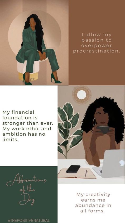 Art Vision Board, Encouraging Affirmations, Strong Black Woman Quotes, Girl Motivation, Boss Motivation, Board Wallpaper, Vision Board Examples, Affirmation Board, Vision Board Wallpaper