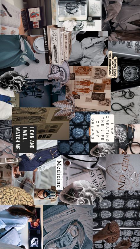 #medical #medicine #med #medstudent Medicine Collage, Medstudent Aesthetic, Nursing School Inspiration, Studying Medicine, Medical School Life, Medical Student Motivation, Nurse Aesthetic, Med School Motivation, Vision Board Goals