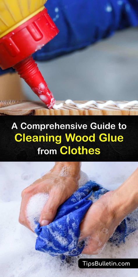 PVA glue and wood glue are common items for crafts and repair jobs. If you spill glue on your clothes while working on a project, cleaning the stain is straightforward. Learn how to use nail polish remover and hot water to remove glue stains. #remove #wood #glue #clothes Remove Super Glue, Diy Household Cleaners, Natural Cleaning Solutions, How To Remove Glue, Pva Glue, Wood Adhesive, Diy Cleaning Solution, Got Wood, Cleaning Wood