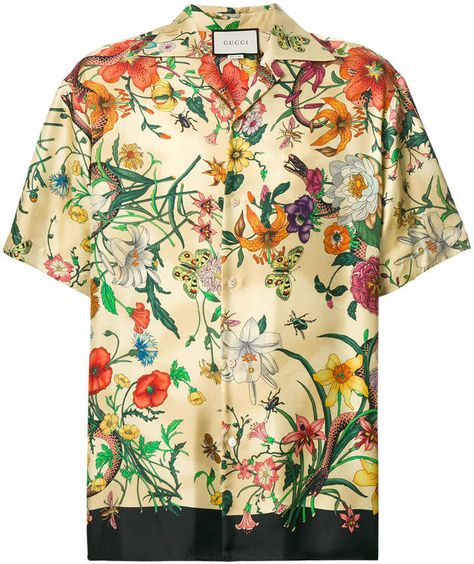 Gucci floral print shirt #Gucci #shirt #ShopStyle #MyShopStyle click link to see more of shirt collection Gucci Floral Print, Silk Shirt Men, Anchor Shirts, Shirts For Men Designer, Gucci Mens, Mens Printed Shirts, Gucci Floral, Men's Casual Shirts, Floral Print Shirt