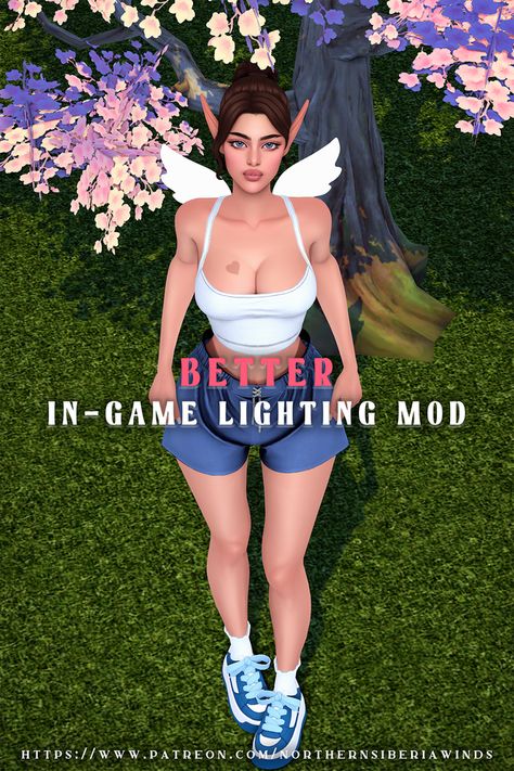 BETTER IN-GAME LIGHTING MOD v1.1 | northern siberia winds on Patreon S4cc Maxis Match, Maxis Match Clothes Cc, Ts4 Mods Gameplay, Sims4 Maxis Match Cc, Ts4 Maxis Match Cc, Alpha Sims 4 Cc, Northern Siberia Winds, Ts4 Mod, Sims 4 Cas Background