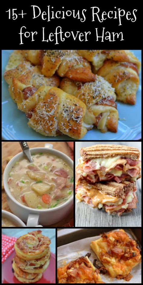 15+ Leftover Ham Recipes For Your Christmas Ham! Leftover Honey Ham Recipes, Leftover Thanksgiving Ham Recipes, Ham Stew, Baking Ham, Recipes For Leftover Ham, Sandwiches Appetizers, Ham Ideas, Ham Leftovers, Leftover Ham Recipes