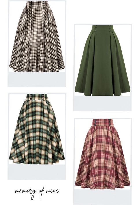 Dark Academia Skirt, Solid Skirt, Academia Fashion, Dark Academia Fashion, High Waisted Pleated Skirt, Plaid Skirts, Office Wear, Skirt Suit, Skirts With Pockets