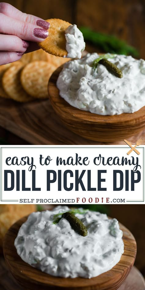 Dips Cream Cheese, Dip Cream Cheese, Dill Pickle Dip Recipe, Pickle Dip Recipe, Herb Dip, Dill Pickle Dip, Appetizers Easy Dips, Pickle Dip, Cream Cheese Dip