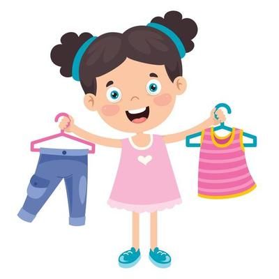 Little Kid And Colorful Clothes 2539162 Vector Art at Vecteezy Farm Coloring Pages, Teddy Bear Day, Clothes Clips, Colorful Clothes, Kids Garments, Girl Character, Disney Art Drawings, Kids Vector, Kids Dress Up