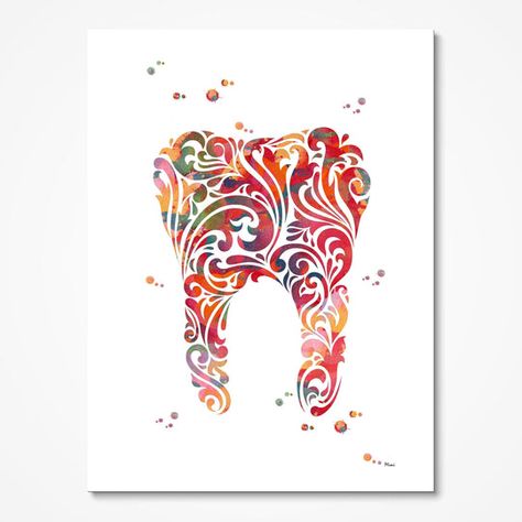 Shop new_products and more Dental Art at MimiPrints Anatomy Art Prints And Science Art Care Symbol, Clinic Decor, Dental Posters, Dentist Clinic, Teeth Art, Dental Office Decor, Symbol Art, Dental Logo, Unique Illustration