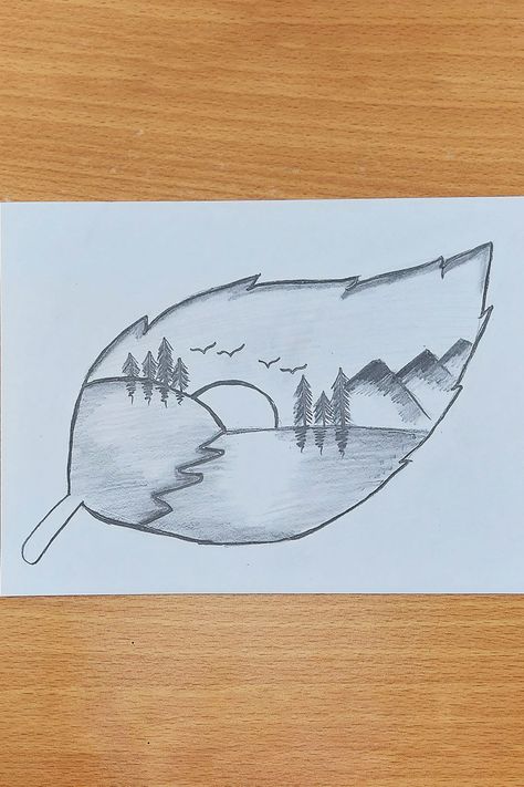 In this video, I am going to show you an easy and simple landscape drawing of a hill, tree, and river. From this video, we will learn how easily to draw a simple landscape on a leaf. #drawing #easylandscapedrawing #drawingonleaves River Drawing Simple, Simple Landscape Drawing, River Drawing, Landscape Drawing Easy, Easy Graffiti, Easy Graffiti Drawings, Simple Landscape, Learn Drawing, Leaf Drawing