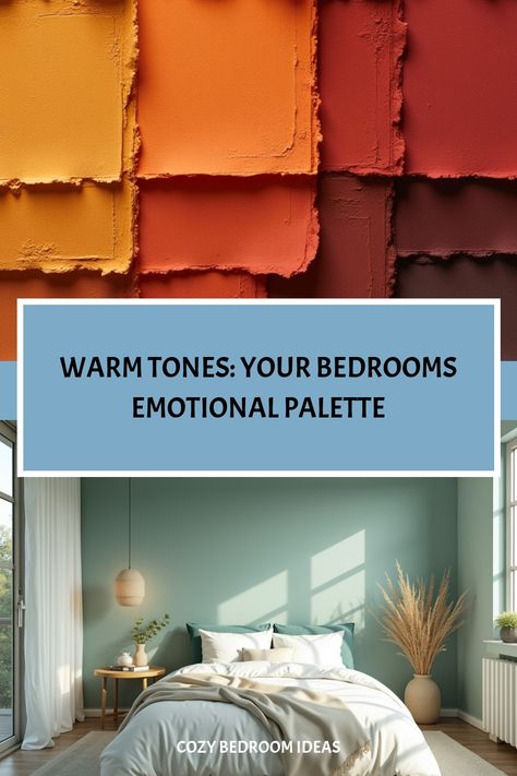 Warm color palette demonstrating bedroom paint color mood enhancement Inviting Paint Colors, Calming Paint Colors, Bedroom Atmosphere, Best Bedroom Paint Colors, Traditional Bedroom Design, Warm Paint Colors, Inviting Bedroom, Best Paint, Neutral Paint Colors