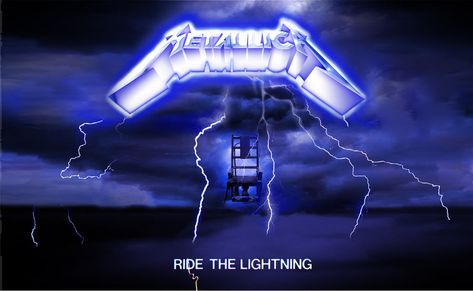 Metallica Art Wallpapers, Ride The Lightning Wallpaper, Lightning Wallpaper, Metallica Ride The Lightning, Doom Demons, Metallica Black Album, Metallica Logo, Metallica Black, Metallica Art