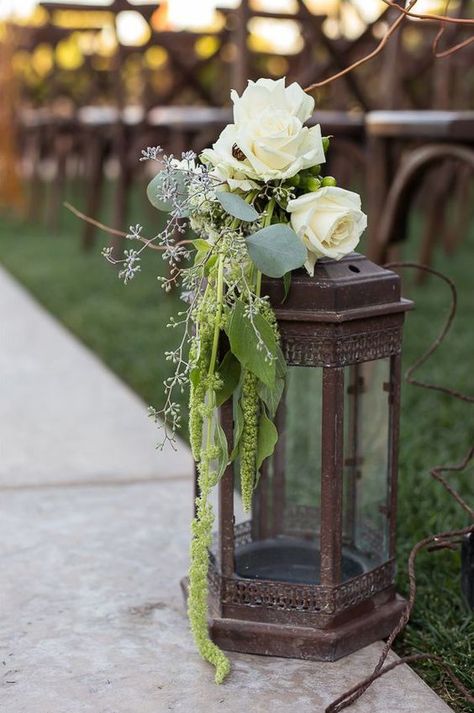 Woodland wedding.... Beautiful Wedding Aisle, Wedding Aisle Decoration, Woodland Wedding Decorations, Lotr Wedding, Lantern Centerpiece Wedding, Fun Wedding Decor, Wedding Ceremony Ideas, Lantern Centerpieces, Wedding Aisle Decorations