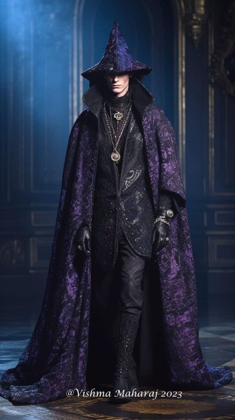 Warlock Costume, Wizard Robes, Dark Wedding Theme, Punk Street Style, Magic Clothes, Wizard Party, Male Witch, Wizard Costume, Witch Coven