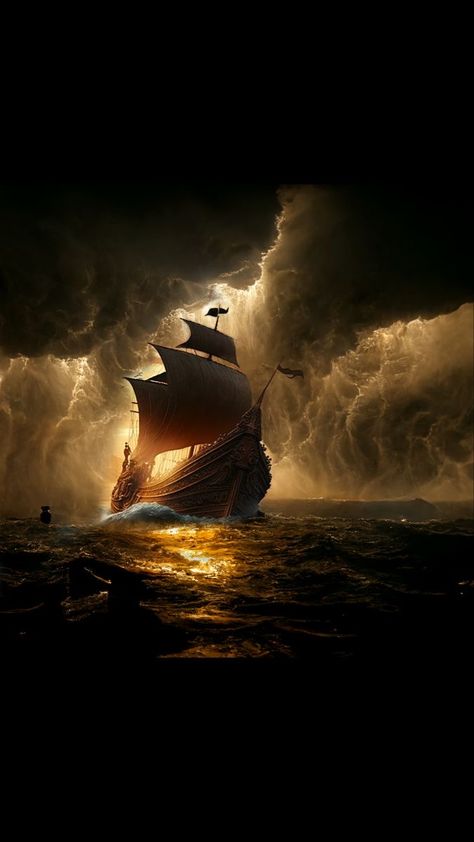 Surreal Scenery, Purple Flowers Wallpaper, Storm Photography, Sci Fi City, Pirate Art, Pictures Of Christ, Ship Paintings, History Images, New Background Images