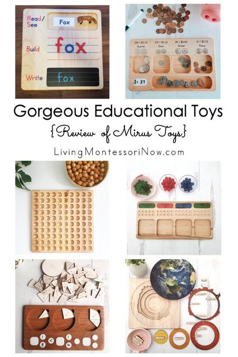 Review of a number of gorgeous Mirus Montessori educational materials - Living Montessori Now Diy Montessori Math Materials, Montessori School Activities, Montessori First Grade, Preschool Montessori Classroom, Montessori Kindergarten Activities, Preschool Montessori Activities, Montessori Supplies, Montessori Science Activities, Montessori Homeschool Curriculum