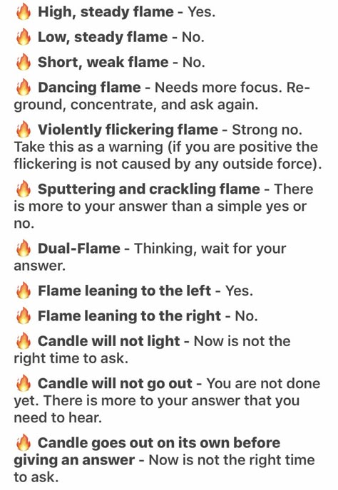 How To Control A Candle Flame Witchcraft, Witchcraft Flame Meanings, Reading A Candle Flame, Candle Magick Flames, How To Read Candle Flames Witchcraft, Candle Magic Flame Reading, Candle Flame Language, Candles For Witchcraft, How To Read A Flame